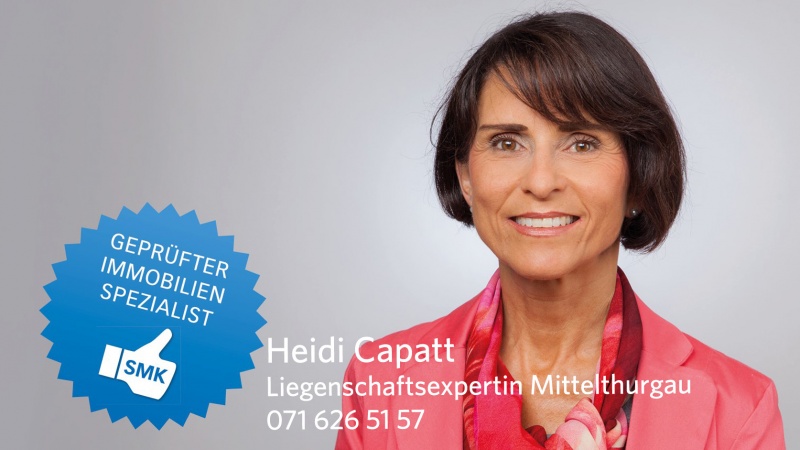 Unsere Liegenschaftsexpertin Heidi Capatt freut sich auf Ihren Anruf!